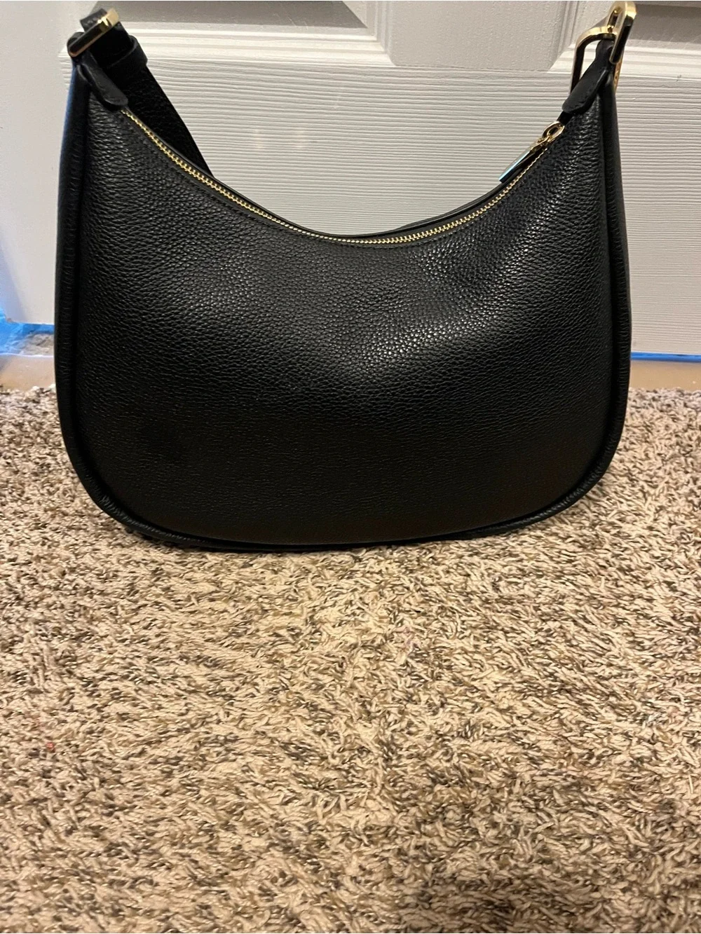 Kate Spade KaylaBlack Pebbled Leather Hobo Shoulder Bag
